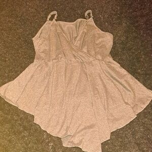 SHEIN Grey Asymmetrical Fitted Camisole